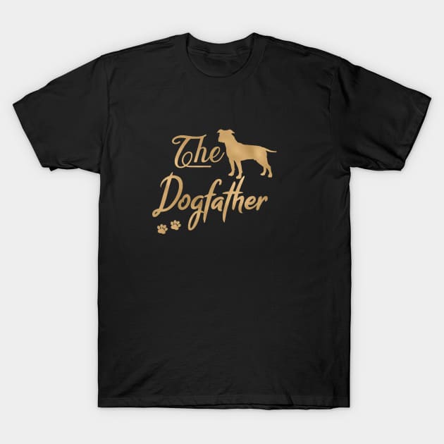 American Staffordshire Terrier Dogfather T-Shirt by JollyMarten